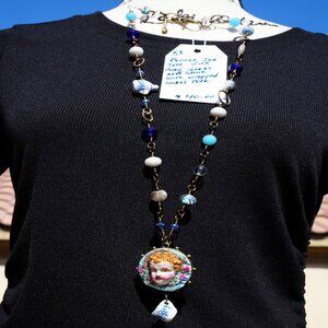 Hand crafted necklace.